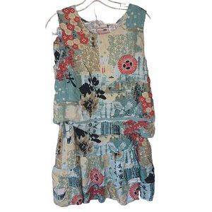 Weekend Clothes Line Floral Top And Skirt Set Size Large